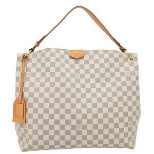 Louis Vuitton  Graceful MM Damier Azur Hobo Bag Rose Ballerine